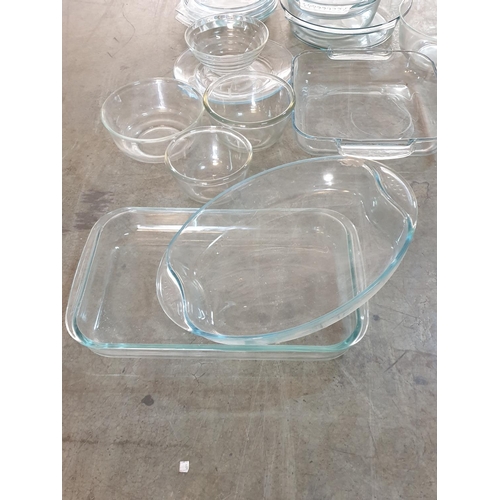 150 - Large Collection of Pyrex in Different Sizes, Shapes, Some with Lids, Approx 10pcs