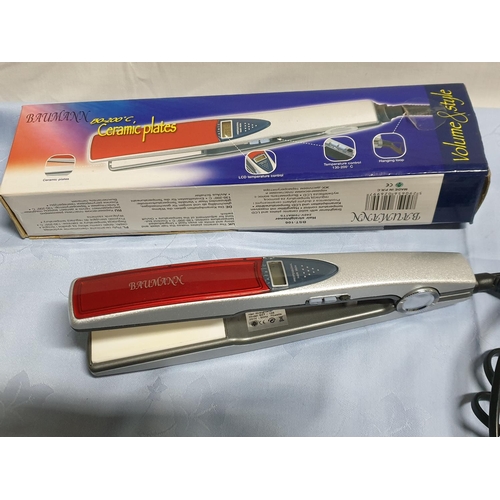 439 - Baumann BST-106 Hair Straighter 240V-70Watt with Ceramic Plates (Un-Tested)