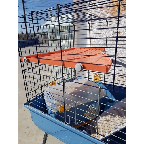 86 - Large Pet (Hamster / Rats / Chinchilla etc) Colorful Cage with Accessories (53 x 97 x 66cm)