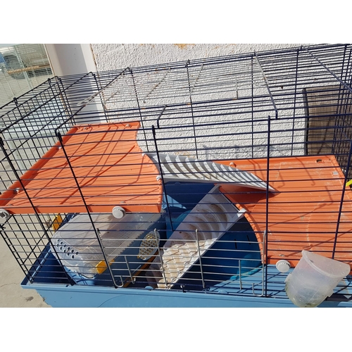 86 - Large Pet (Hamster / Rats / Chinchilla etc) Colorful Cage with Accessories (53 x 97 x 66cm)