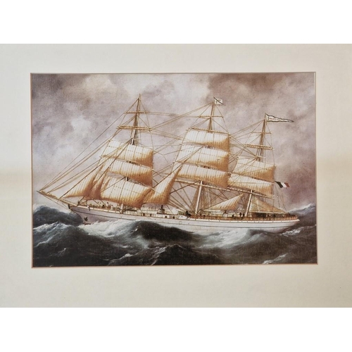 29 - Collection of 10 x Framed Prints of Sailing Ships; Mounted, in Gold Colour Frames, (Approx. 35 x 45c... 