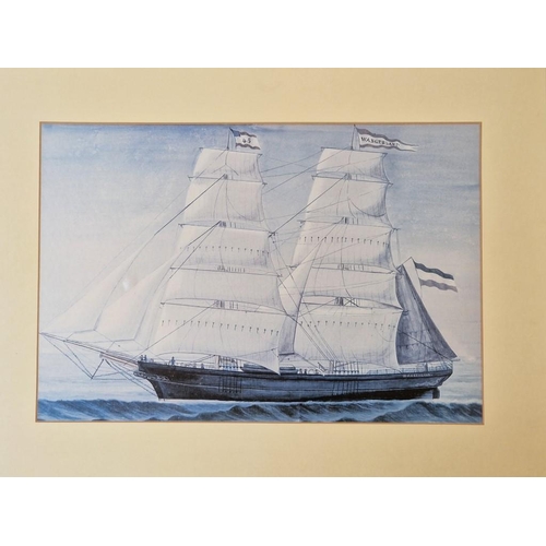 29 - Collection of 10 x Framed Prints of Sailing Ships; Mounted, in Gold Colour Frames, (Approx. 35 x 45c... 