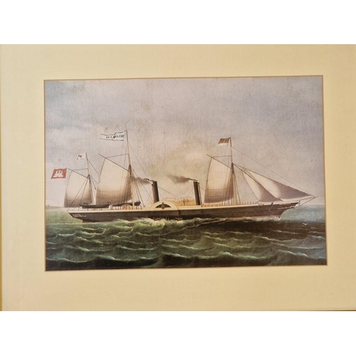 29 - Collection of 10 x Framed Prints of Sailing Ships; Mounted, in Gold Colour Frames, (Approx. 35 x 45c... 