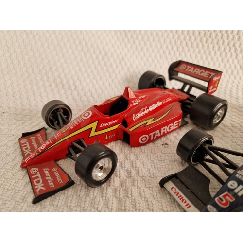 7 - 2 x Burago 1/24 Scale Model Formula One Racing Cars, (2)