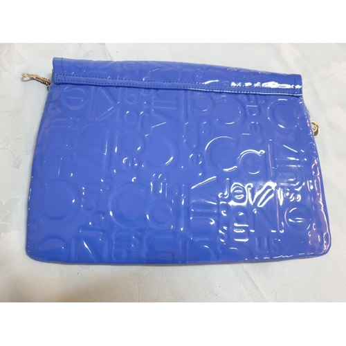 225 - Calvin Klein Jeans (CSY003ABP00) Summer Ladies Handbag Envelope Style in Cornflower Colour (100% Pol... 