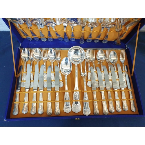 284 - Super Full Set of Cutlery with Decorative Silver Plated Handles in Display Box