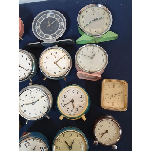 553 - Collection of Vintage and Retro Alarm Clock for (Some Working,  Repair, Spare Parts (15pcs)