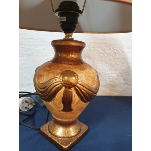 595 - Ceramic Table Lamp in Classic Style (Un-Tested), (H:48cm)