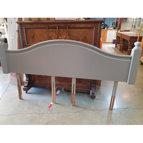 547 - Wooden Headboard Grey Finished (Superking Size 1.95m)