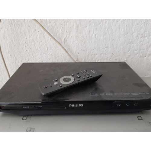 542 - Philips DVD Player DVP 3880 with R/C Sone Smart Engine Video Cassette Recorder SLV-SE720 (Un-Tested)... 