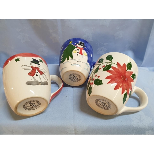 629 - Assorted Home Collection; Various Mugs, Pair Matching Candle Holders and Large Trinket Box (10pcs)