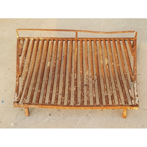 631 - Cast Iron Fire Grate (60 x 45cm), (A/F)