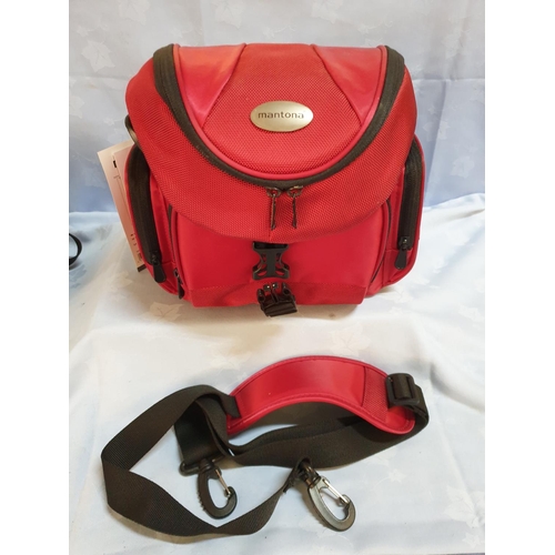 635 - Black and Red Camera Bags (