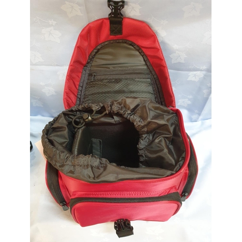 635 - Black and Red Camera Bags (