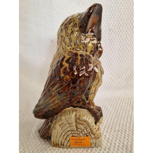 21 - Vintage Porcelain Owl Figurine