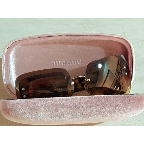 203 - MiuMiu Sunglasses (SMU02R 67017 750-OA3 140 2N) in Original Case