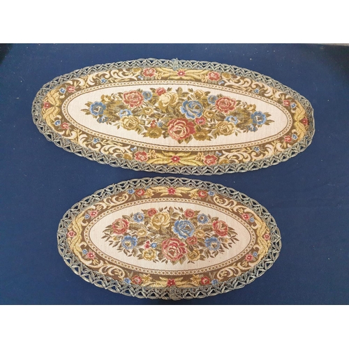 282 - Vintage Collection of 5 x Woven Table Mats, 2 x Oriental Elephant Themed Purses Sequin Decorated