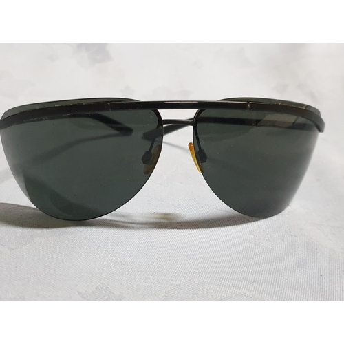 290 - Vintage Replay Black Men's Metal Framed Sunglasses