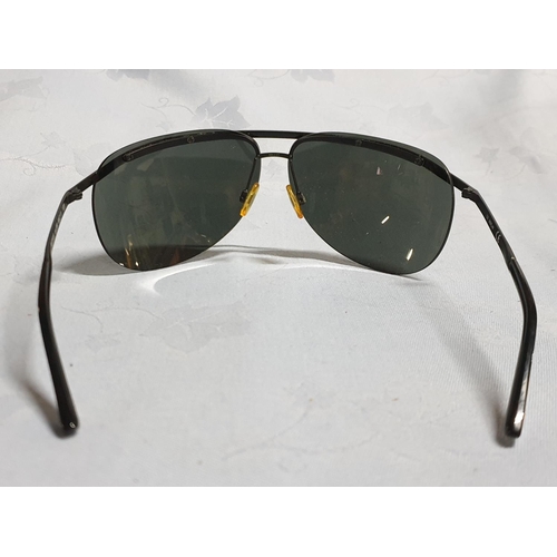 290 - Vintage Replay Black Men's Metal Framed Sunglasses