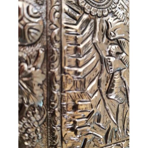 614 - Saint Dimitrios Holy Silver Icon Copy of Byzantine Icon (Hand Craft / Silver .925), (22.5cm x 27.5cm... 