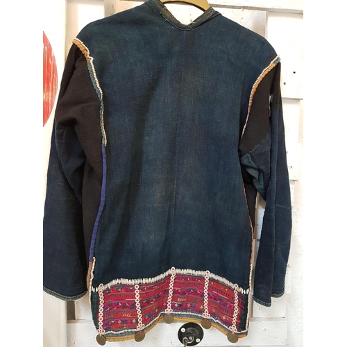 615 - Kazakh Traditional Clothing Cotton Caffan (Jacket) Decorated with Coins