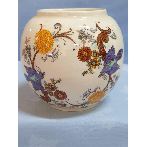 365 - Porcelain Ceramic Assorted Collection; Soup Vase, No Lid, Coalport with Chinese Pattern Ginger Jar, ... 