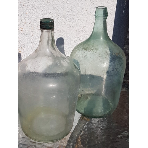 234 - Set of 4 x Demi John Glass Bottles