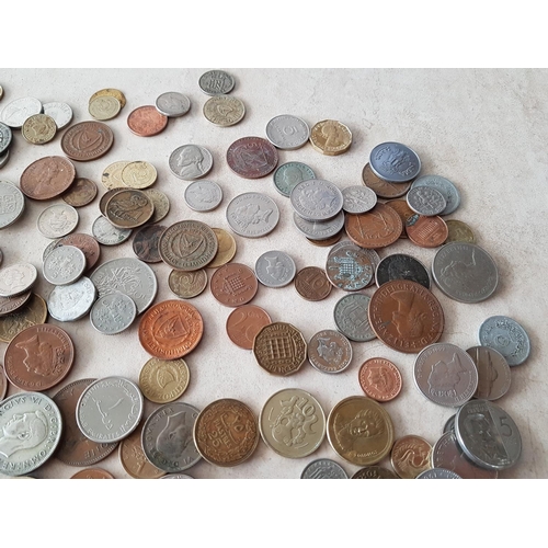 240 - Collection of 200pcs of Assorted Coins from Around the World