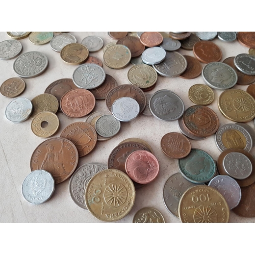 240 - Collection of 200pcs of Assorted Coins from Around the World