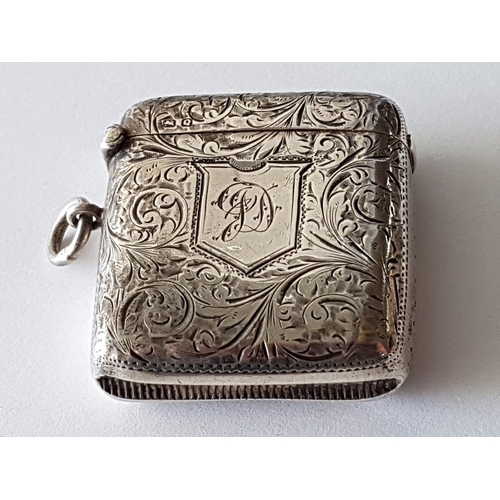 67 - Vintage Solid Sterling Silver English Vest Box Hallmarked .925 Made in Chester, Maker W.N. Total Wei... 