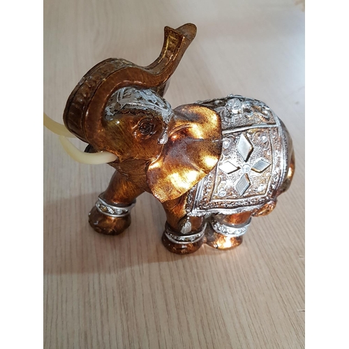 461 - Collection of Figurines inc; Elephants (Resin) and Hippo Trinket Box (Soapstone)