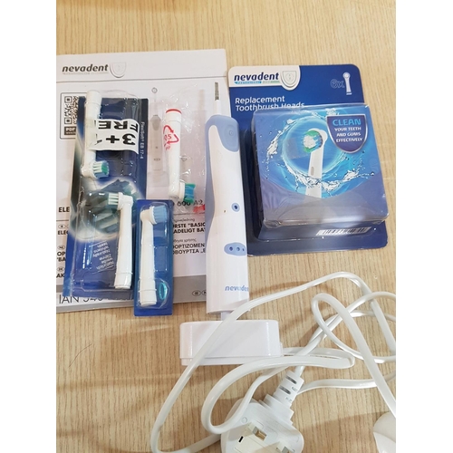 566 - Electric and Electronic Items inc; Electric Toothbrush with Extra Replacement Toothbrush Heads, Elec... 