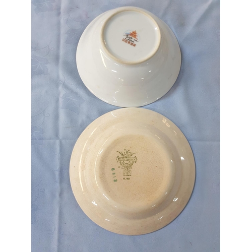 601 - Collection of Retro Plates, Saucers and Bowl