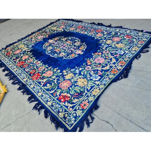 238 - Decorative Carpet with Blue Body Colour and Floral Pattern, (Approx. 180 x 145cm)