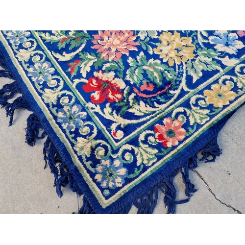 238 - Decorative Carpet with Blue Body Colour and Floral Pattern, (Approx. 180 x 145cm)