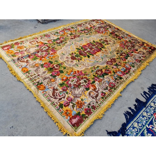 239 - Decorative Carpet with Yellow & Cream Body Colour and Floral Pattern, (Approx. 183 x 130m)