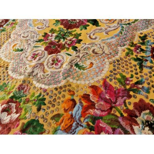 239 - Decorative Carpet with Yellow & Cream Body Colour and Floral Pattern, (Approx. 183 x 130m)