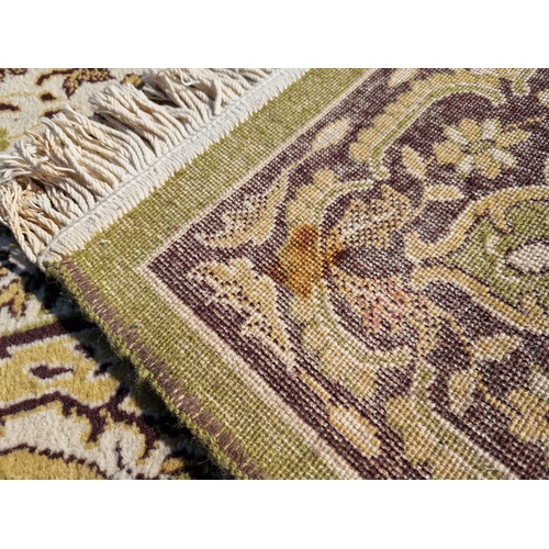 254 - Large Decorative Carpet with Green, Brown, Gold & Cream Colours, (Approx. 250 x 360cm)