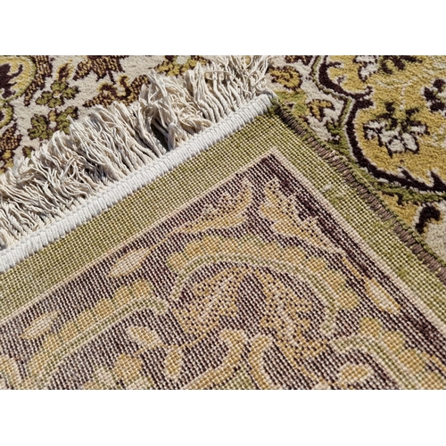 255 - Large Decorative Carpet with Green, Brown, Gold & Cream Colours, (Approx. 250 x 360cm)