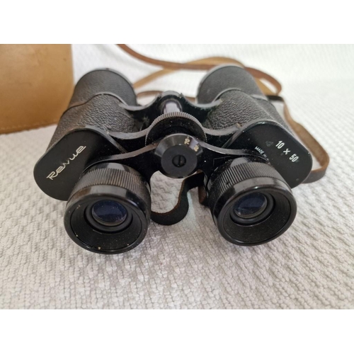 39 - Vintage Binoculars, 10x50, Made in Germany with Leather Case