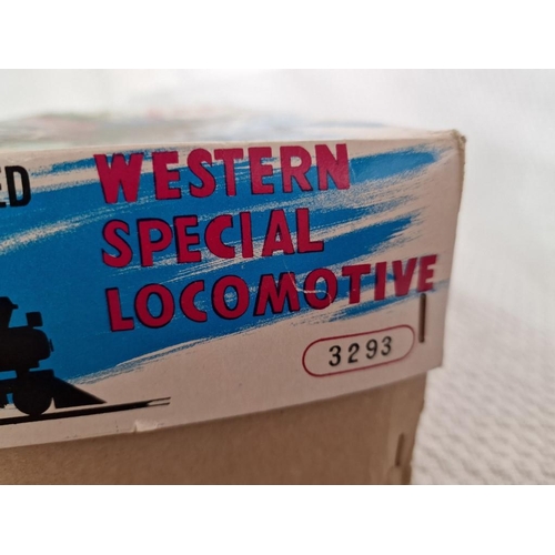 42 - Vintage Tin Model Train 'Western Special Locomotive', No. 3293, Made in Japan, in Original Box