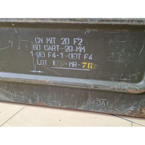 56 - Metal Military Artillery Box, (Approx. 60 x 16 x 40cm)