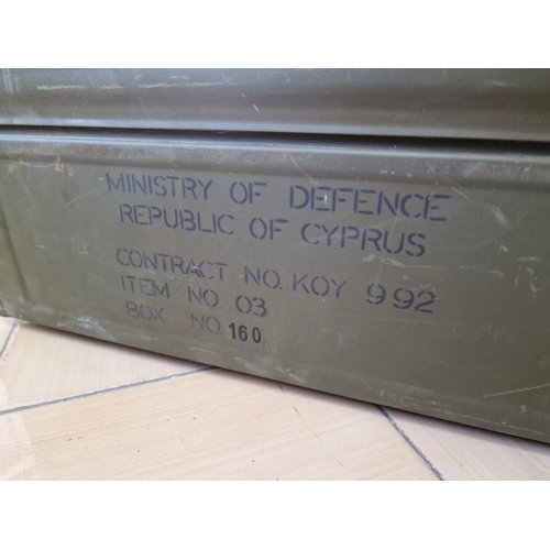 59 - Metal Military Artillery Box, (Approx. 45 x 26 x 17cm)