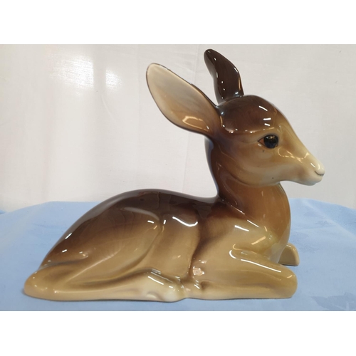 207 - Little Deer, Shinny Glaze with Big Black Forlorn Eyes W.R. Midwinter (1930's England) Porcelain Figu... 