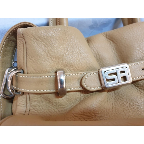 269 - Sonia Rykiel Beige Leather Small Ladies Handbag (Approx 20 x 15 x 11cm)