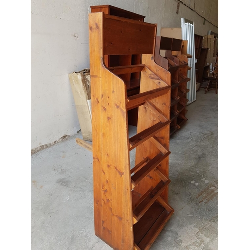 332 - Wooden Display with 4 - Shelfs Wine Rack (54 x 151cm)