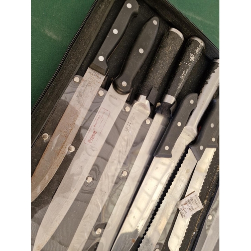 410 - Collection of Assorted Kitchen / Chef's Knifes in 2 x Cases