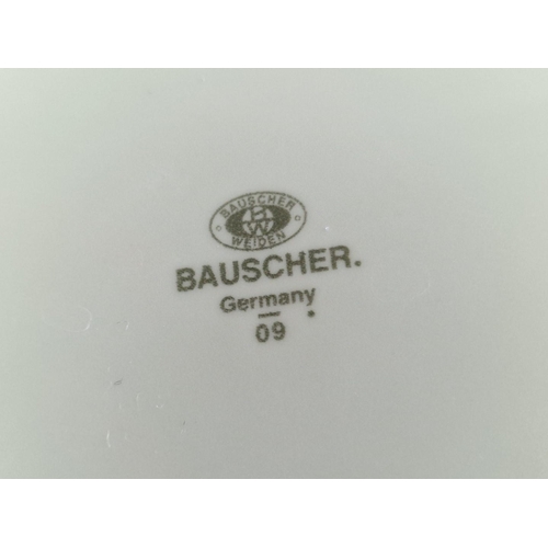 426 - Qty of Bauscher Irregular Shaped Large Dinner Plates and Schmidt Oval Plates