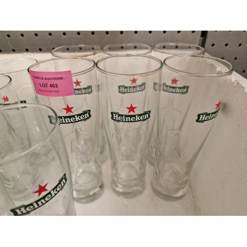 462 - Collection of Heineken Beer Glasses, 2 Types