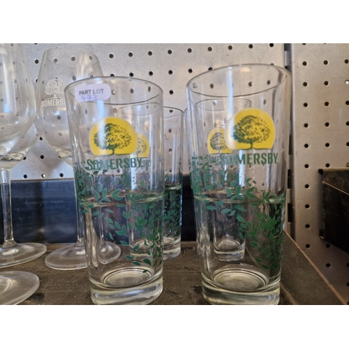 473 - Collection of Somersby Cider Glasses, 2 x Types